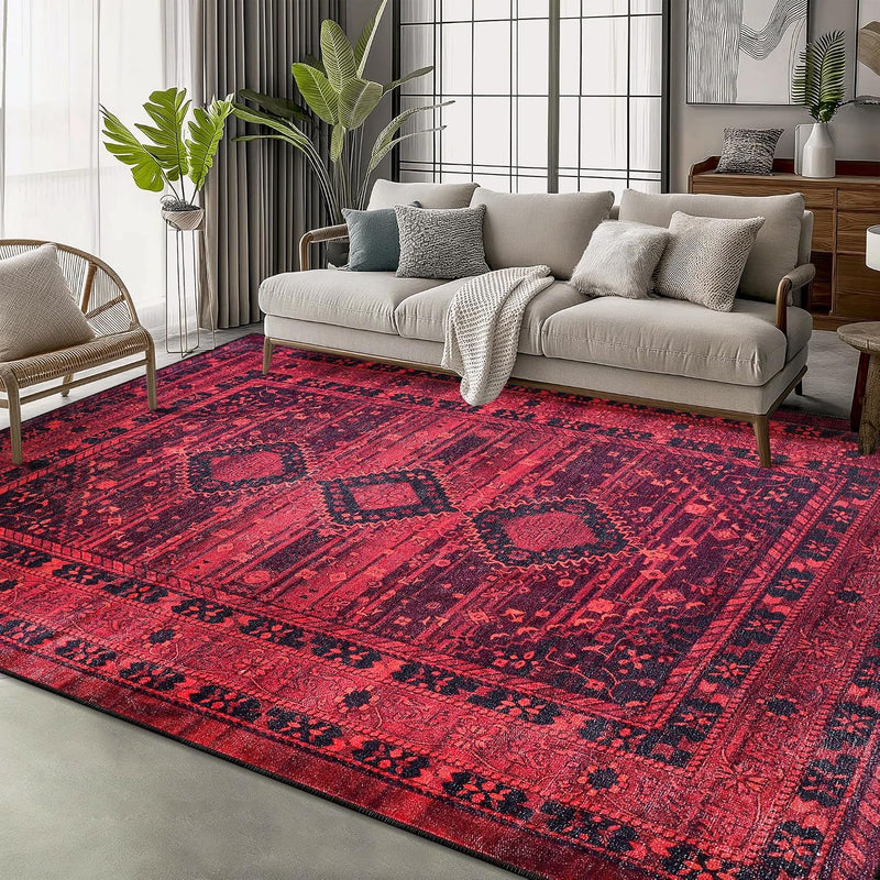 Rugs Living Room Washable Rug Area Non-Slip Carpet