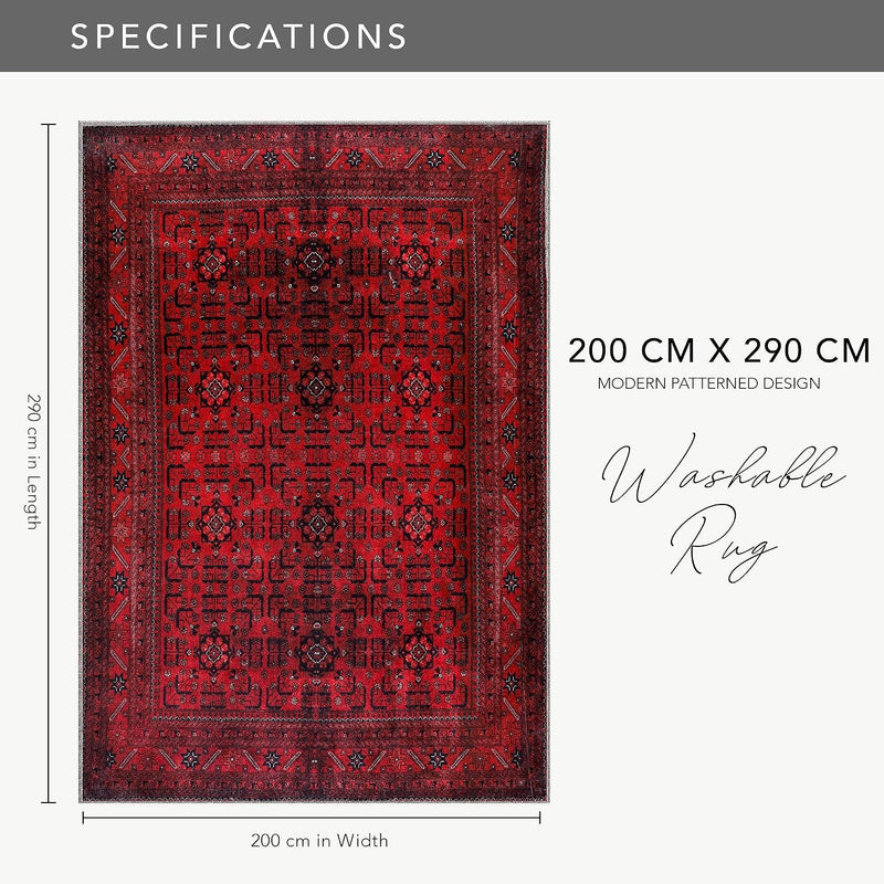 Rugs Living Room Washable Rug Area Non-Slip Carpet