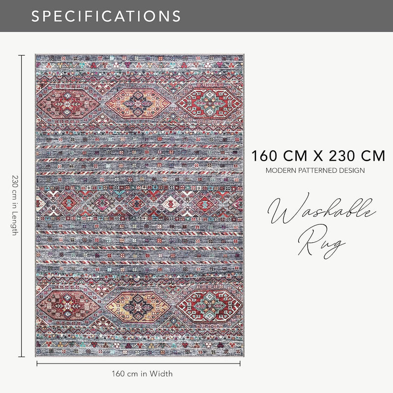Rugs Living Room Washable Rug Area Non-Slip Carpet