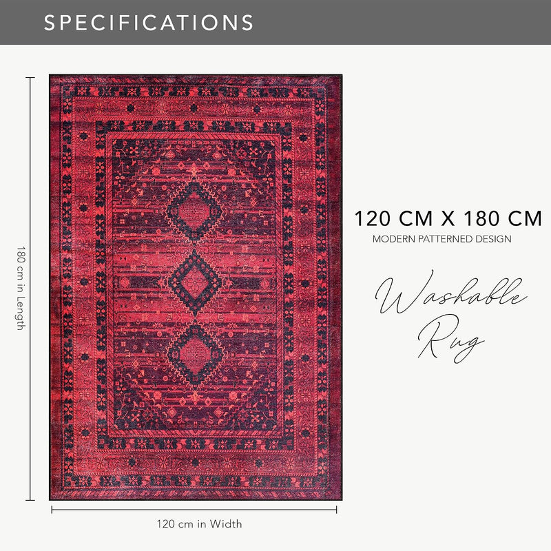 Rugs Living Room Washable Rug Area Non-Slip Carpet