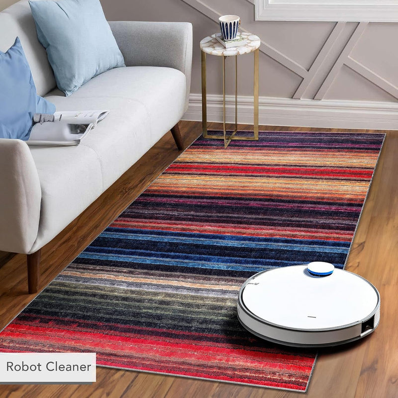 Rugs for Living Room Washable Rug Area Non-Slip Carpet