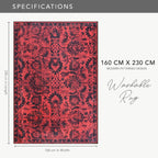 Rugs Living Room Washable Rug Area Non-Slip Carpet