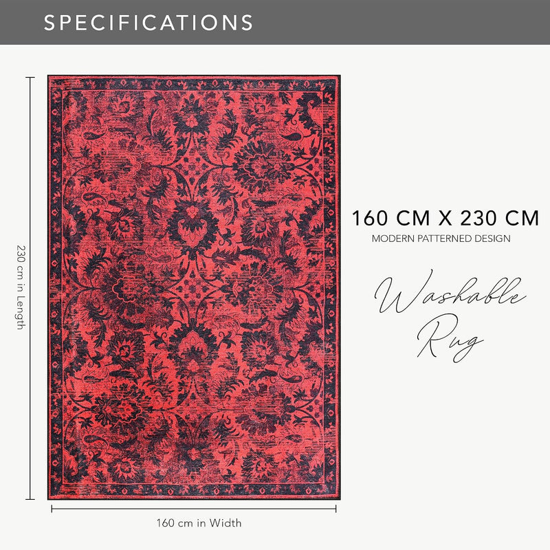 Rugs Living Room Washable Rug Area Non-Slip Carpet