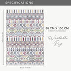 Rugs for Living Room Washable Rug Area Non-Slip Carpet