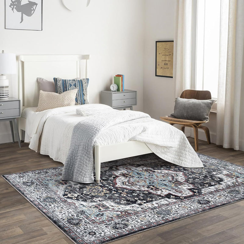 Rugs for Living Room Washable Rug Area Non-Slip Carpet