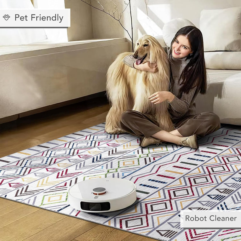 Rugs Living Room Washable Rug Area Non-Slip Carpet