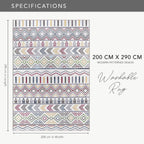 Rugs Living Room Washable Rug Area Non-Slip Carpet