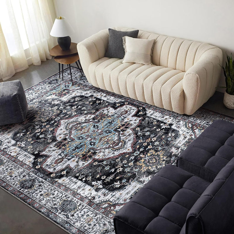 Rugs Living Room Washable Rug Area Non-Slip Carpet