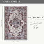 Rugs Living Room Washable Rug Area Non-Slip Carpet