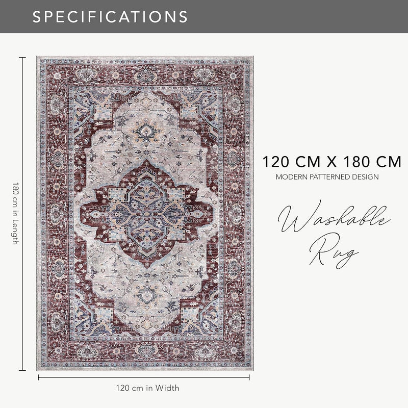 Rugs Living Room Washable Rug Area Non-Slip Carpet