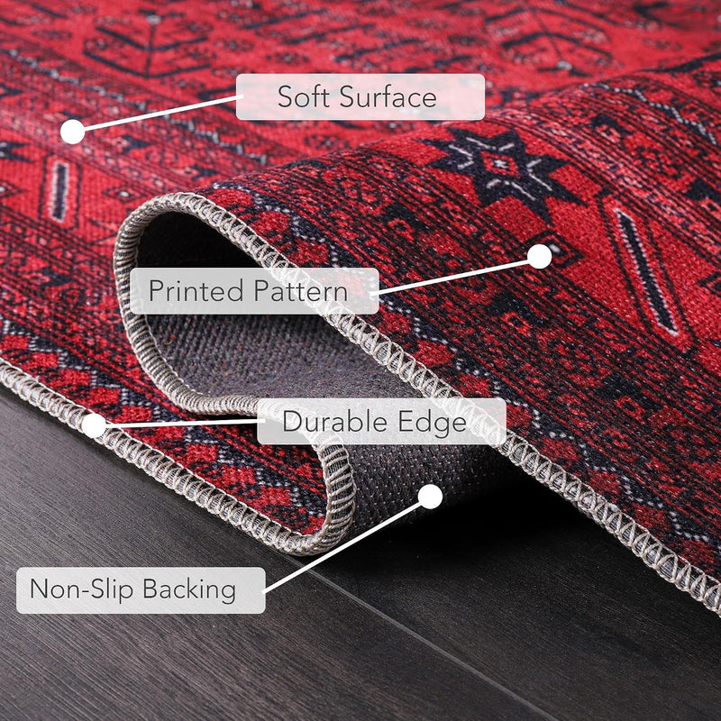 Rugs Living Room Washable Rug Area Non-Slip Carpet