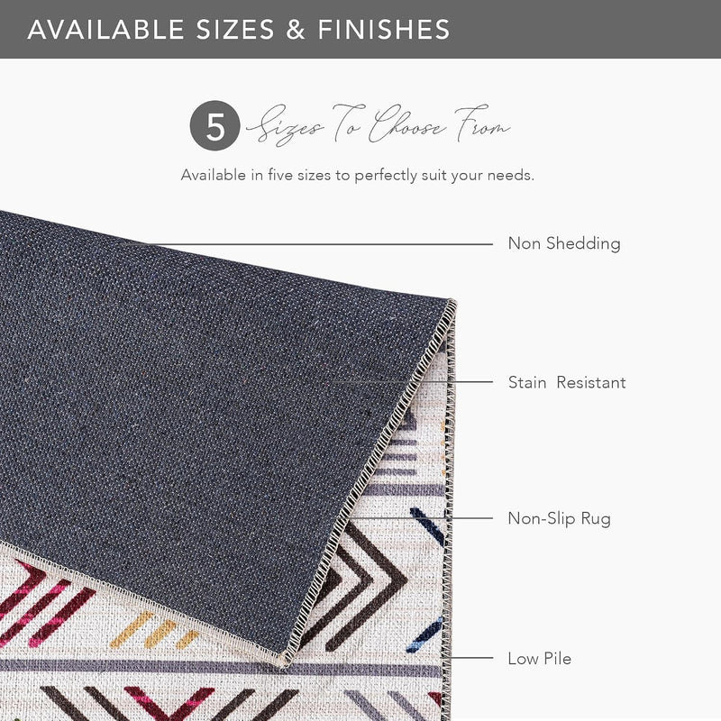 Rugs Living Room Washable Rug Area Non-Slip Carpet