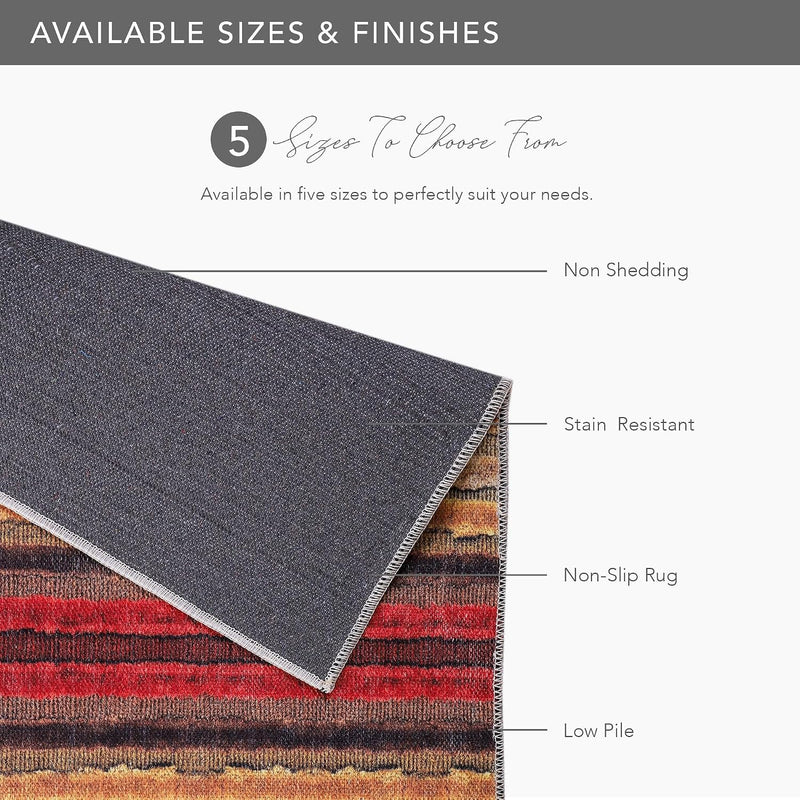 Rugs Living Room Washable Rug Area Non-Slip Carpet