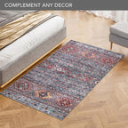 Rugs for Living Room Washable Rug Area Non-Slip Carpet