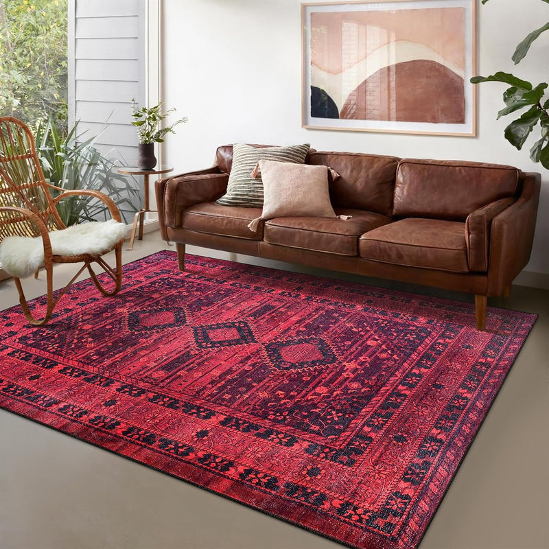 Rugs Living Room Washable Rug Area Non-Slip Carpet