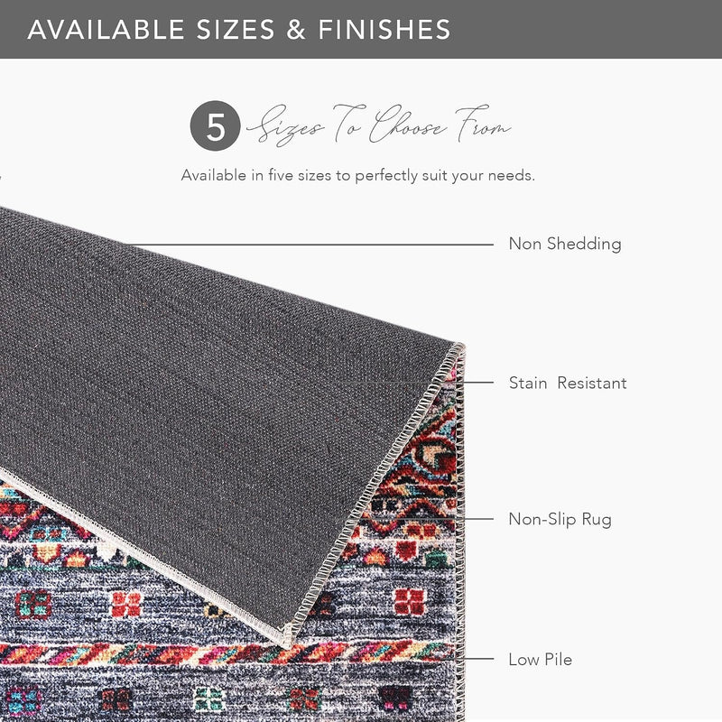 Rugs Living Room Washable Rug Area Non-Slip Carpet