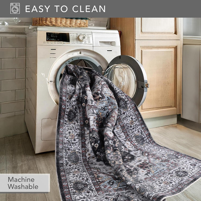 Rugs Living Room Washable Rug Area Non-Slip Carpet