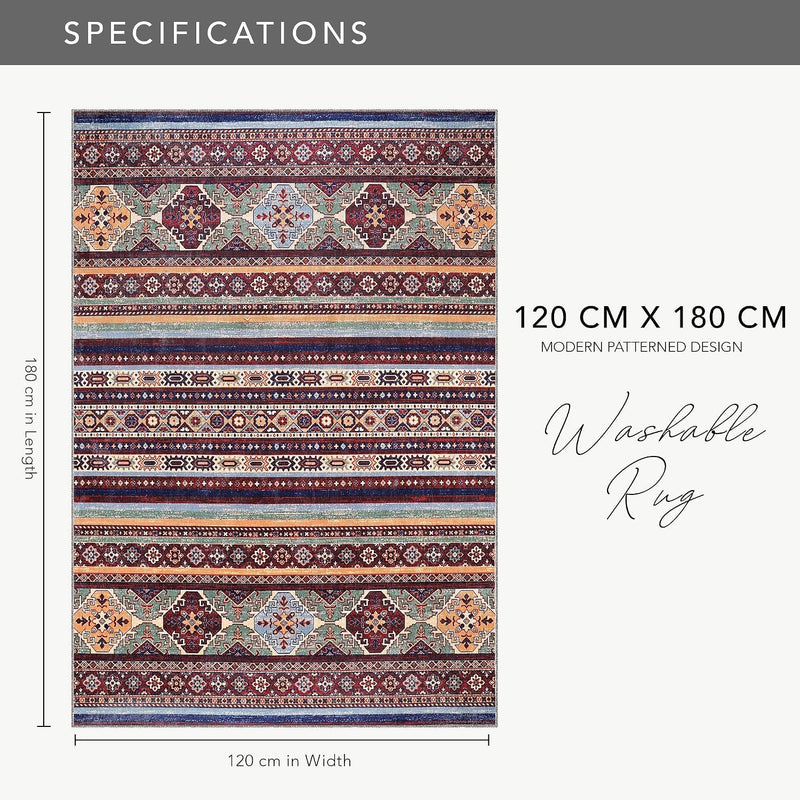 Rugs Living Room Washable Rug Area Non-Slip Carpet