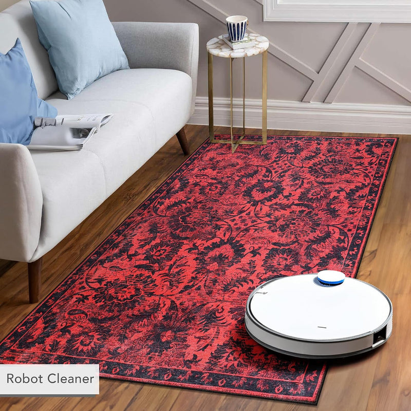 Rugs for Living Room Washable Rug Area Non-Slip Carpet