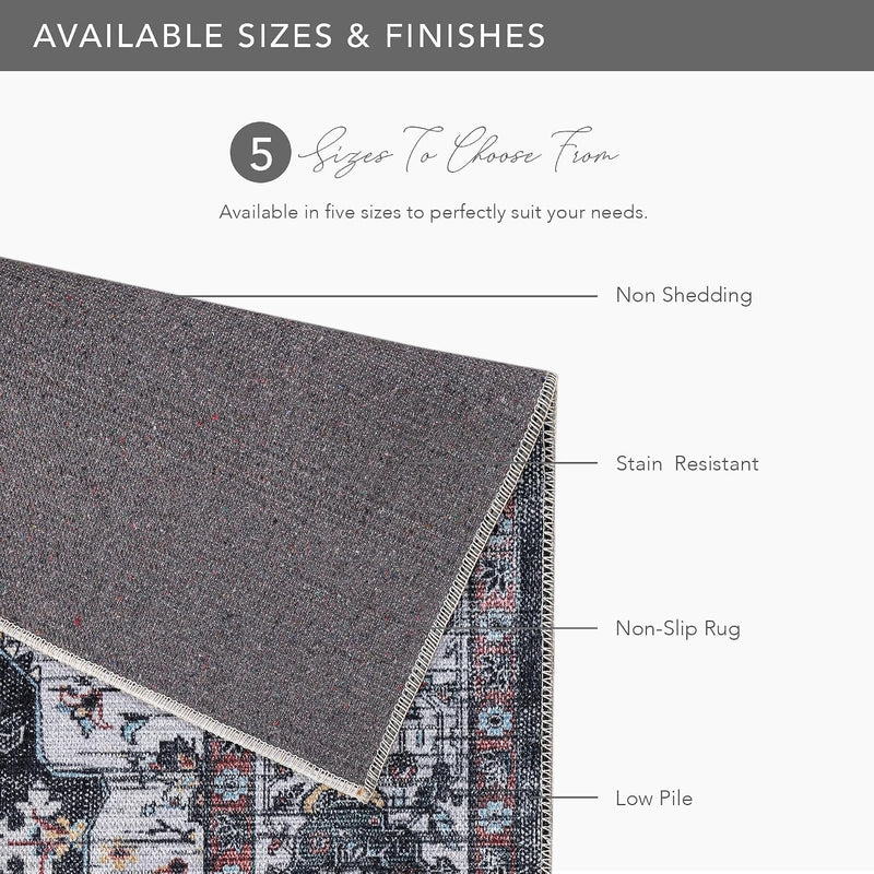 Rugs Living Room Washable Rug Area Non-Slip Carpet