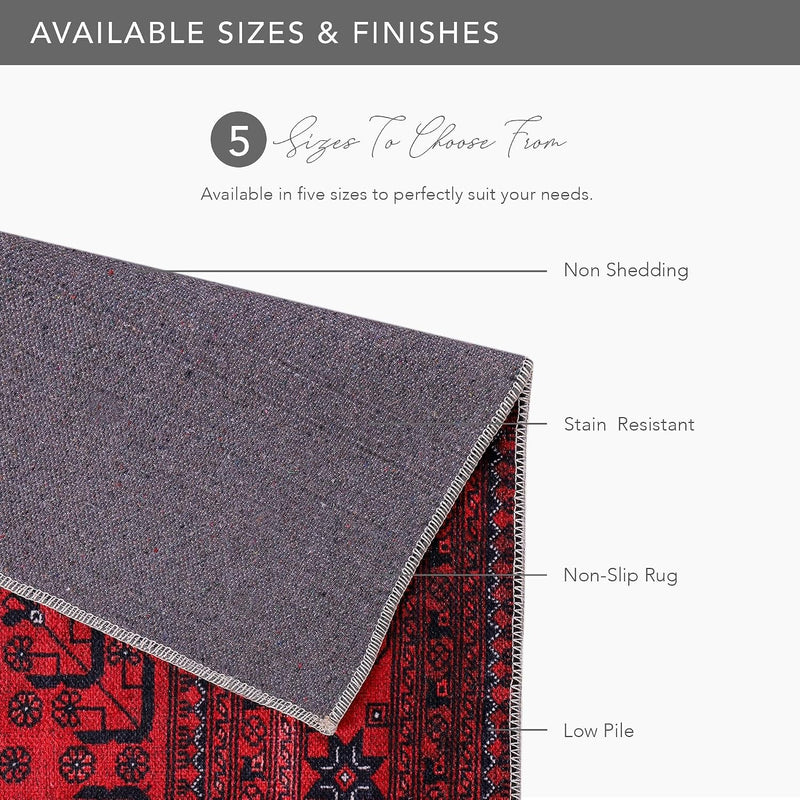Rugs Living Room Washable Rug Area Non-Slip Carpet