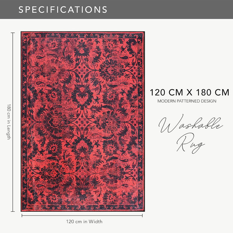 Rugs Living Room Washable Rug Area Non-Slip Carpet