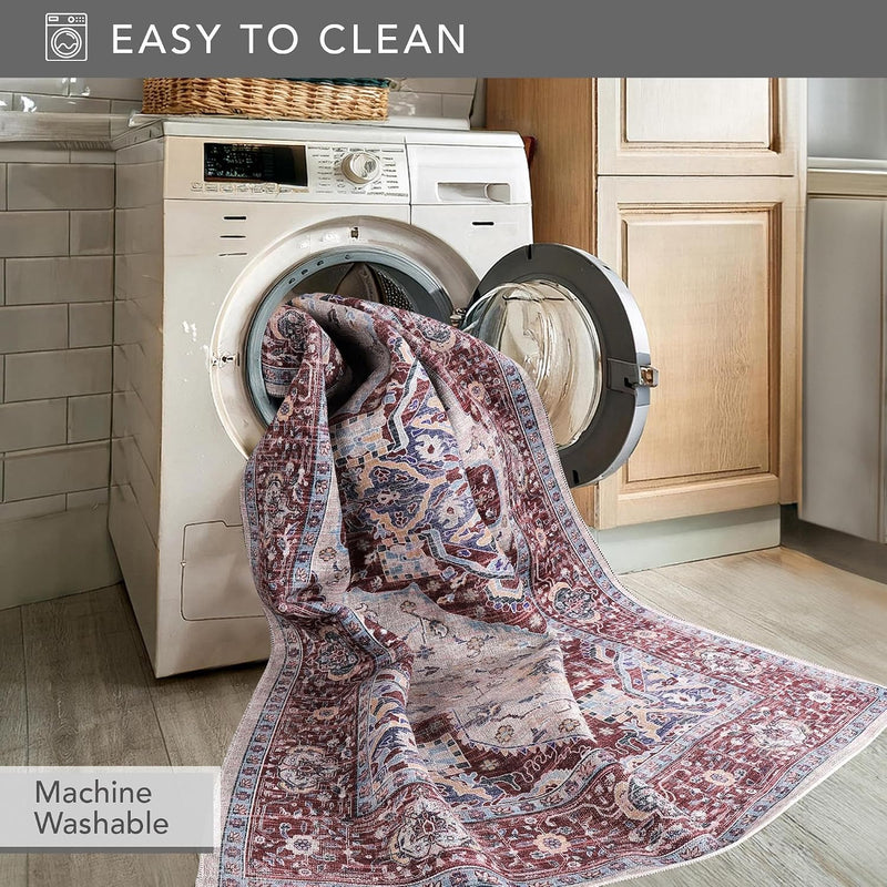 Rugs Living Room Washable Rug Area Non-Slip Carpet