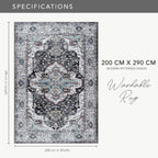 Rugs Living Room Washable Rug Area Non-Slip Carpet
