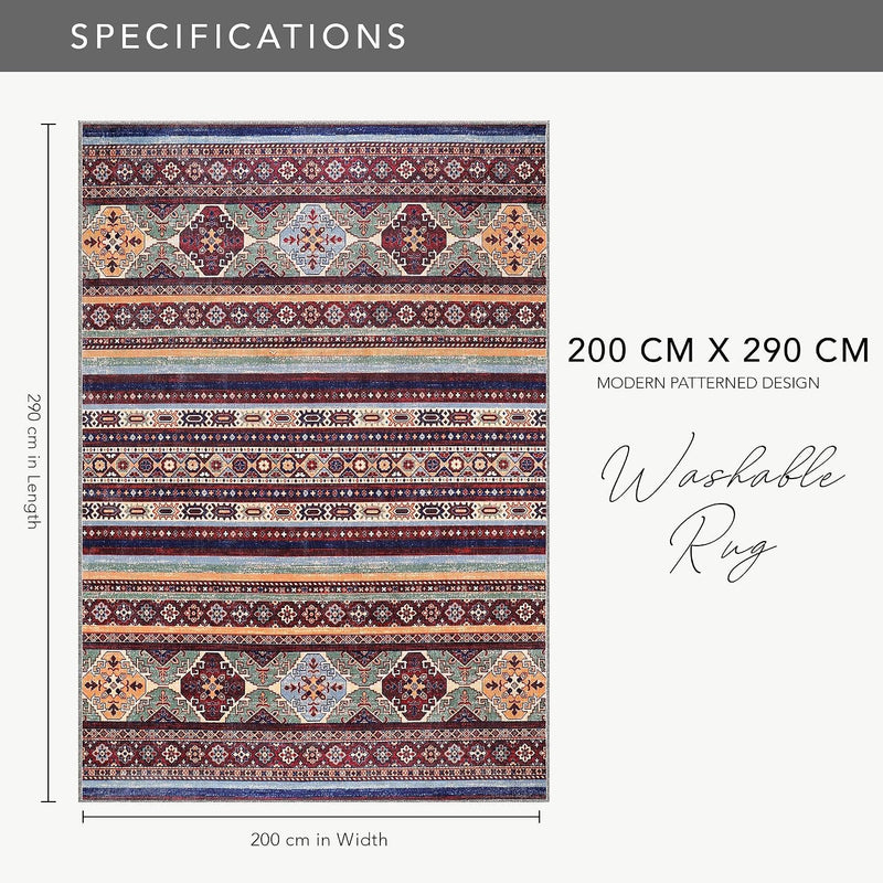 Rugs Living Room Washable Rug Area Non-Slip Carpet