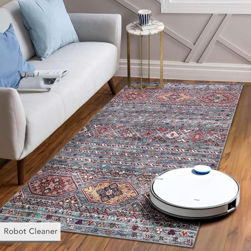 Rugs for Living Room Washable Rug Area Non-Slip Carpet