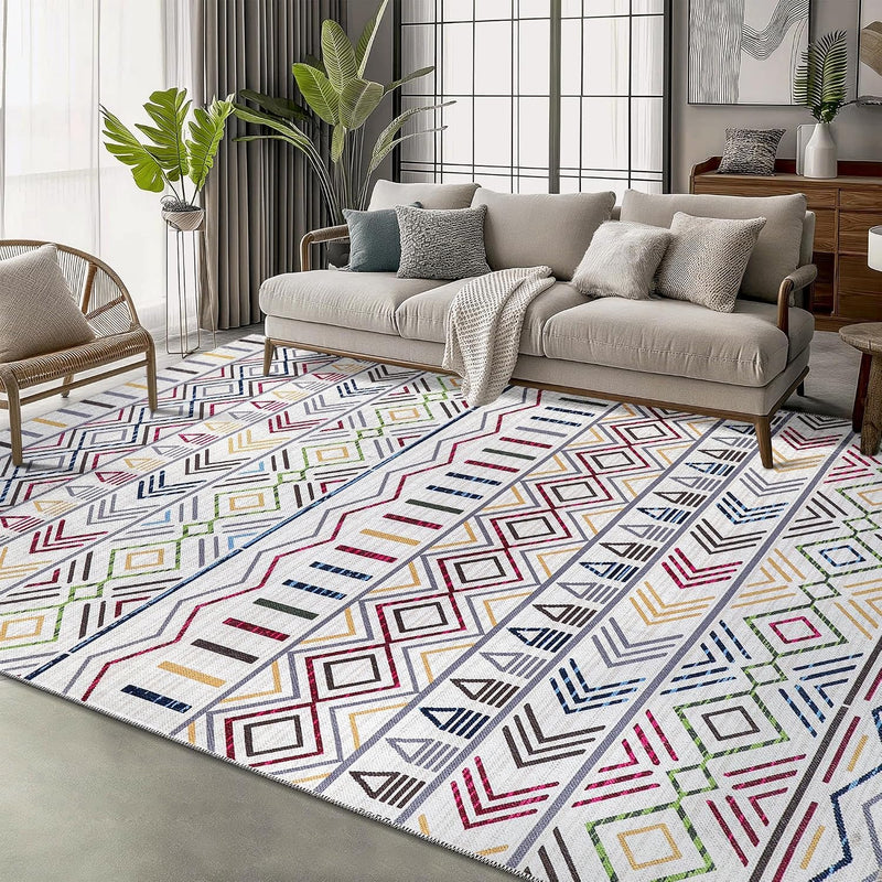 Rugs Living Room Washable Rug Area Non-Slip Carpet