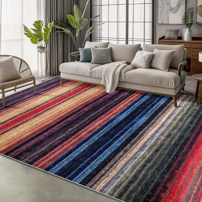 Rugs Living Room Washable Rug Area Non-Slip Carpet