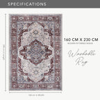 Rugs Living Room Washable Rug Area Non-Slip Carpet