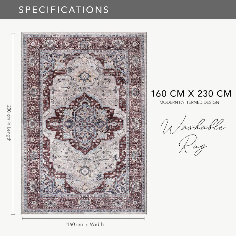 Rugs Living Room Washable Rug Area Non-Slip Carpet