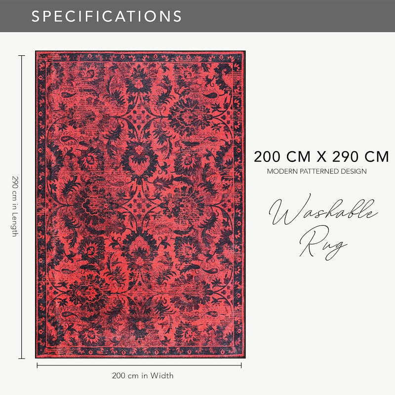 Rugs Living Room Washable Rug Area Non-Slip Carpet