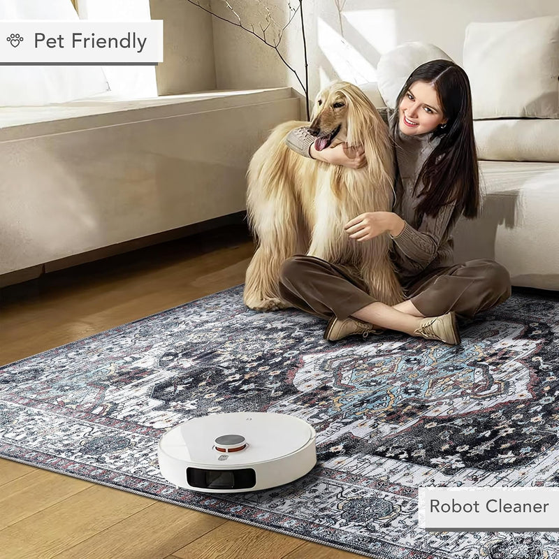 Rugs Living Room Washable Rug Area Non-Slip Carpet