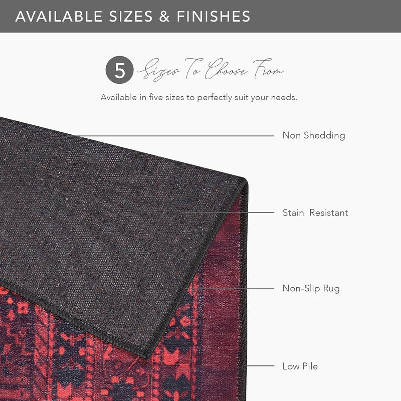 Rugs Living Room Washable Rug Area Non-Slip Carpet