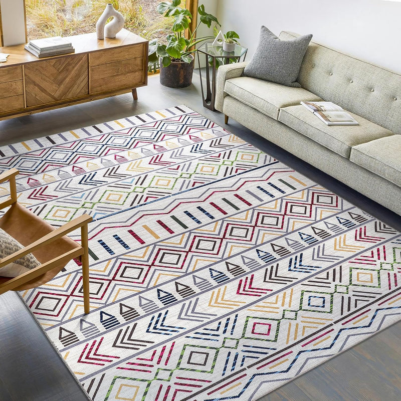 Rugs Living Room Washable Rug Area Non-Slip Carpet
