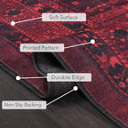 Rugs Living Room Washable Rug Area Non-Slip Carpet