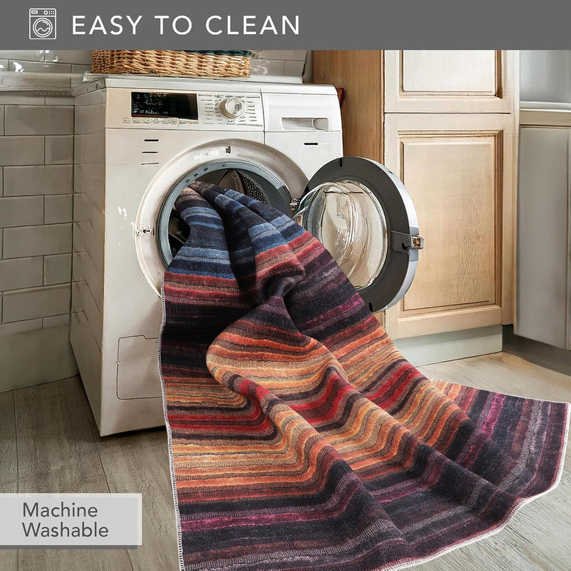 Rugs Living Room Washable Rug Area Non-Slip Carpet