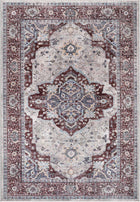 Cream Red Rug