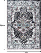 Rugs for Living Room Washable Rug Area Non-Slip Carpet