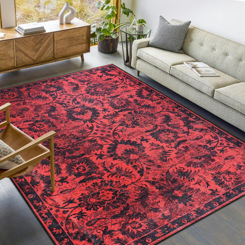 Rugs Living Room Washable Rug Area Non-Slip Carpet