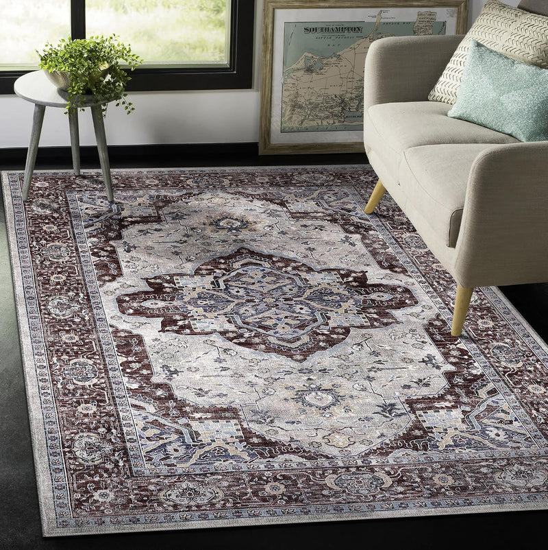 Rugs Living Room Washable Rug Area Non-Slip Carpet