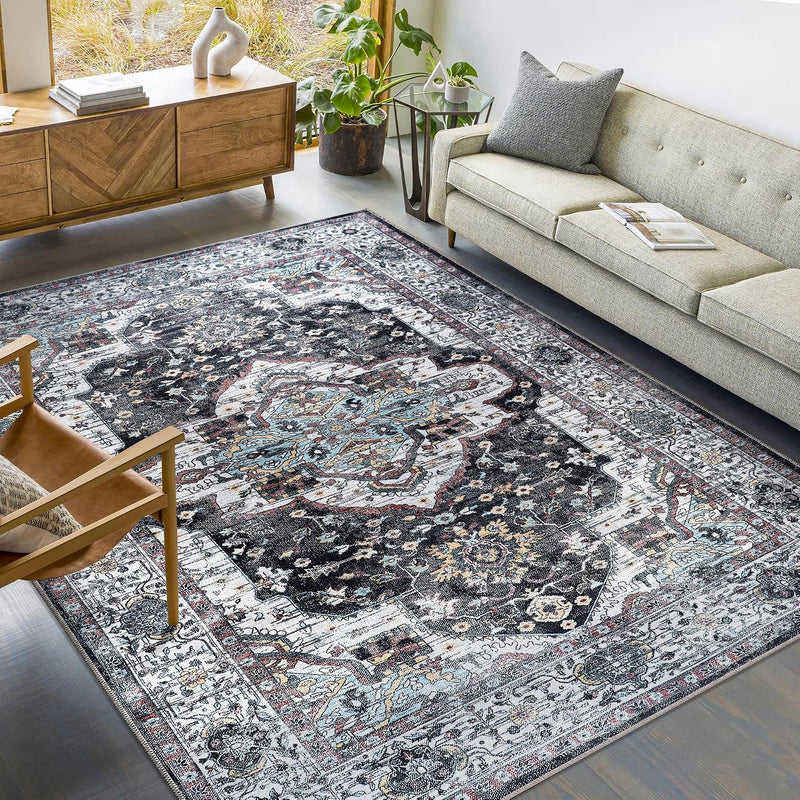 Rugs Living Room Washable Rug Area Non-Slip Carpet
