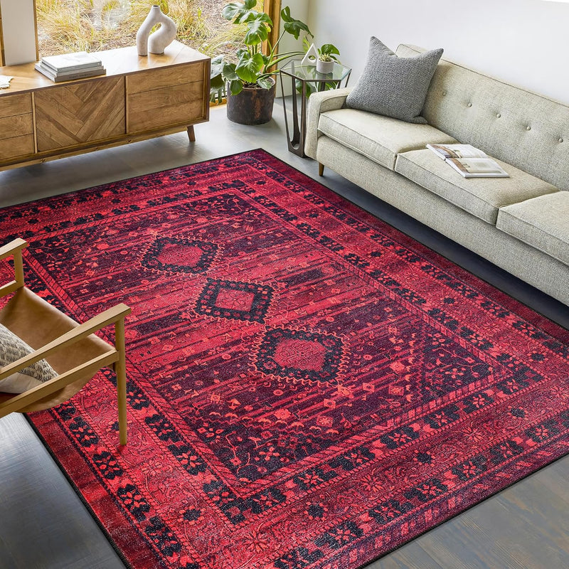 Rugs Living Room Washable Rug Area Non-Slip Carpet