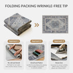 Rugs Living Room Washable Short Pile Sage
