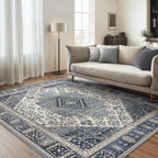 Rugs Living Room Washable Short Pile Sage
