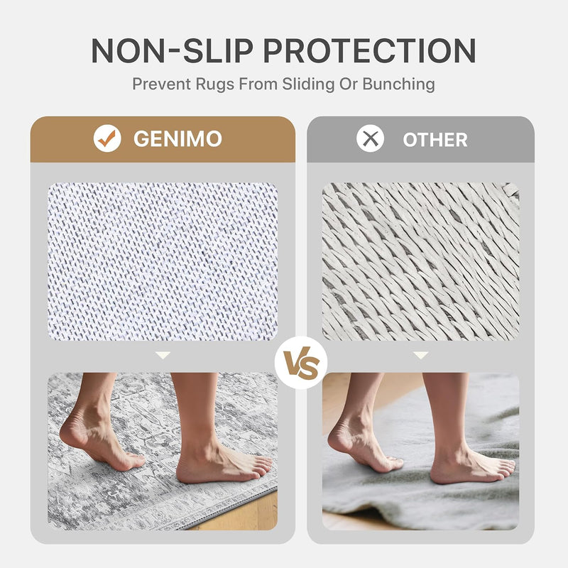 Rugs Living Room Washable Short Pilenon Slip
