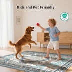 Rugs Living Room Washable Short Pilenon Slip